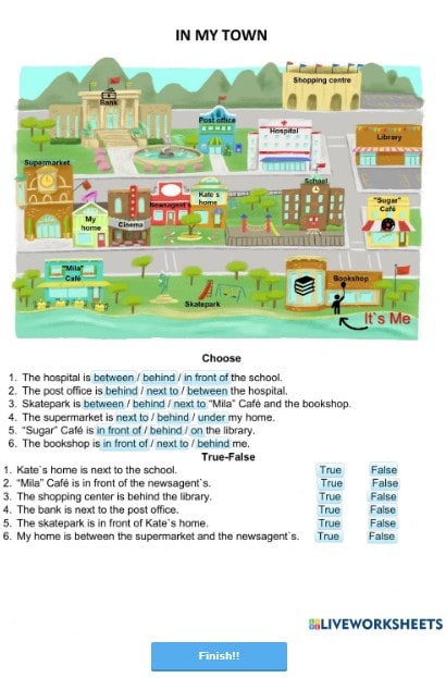 In my town worksheet 3 by nitsamix